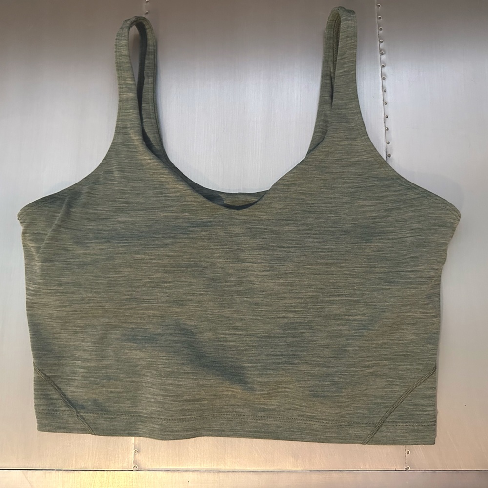 Lululemon align tank top, size 12, heathered tidewater teal